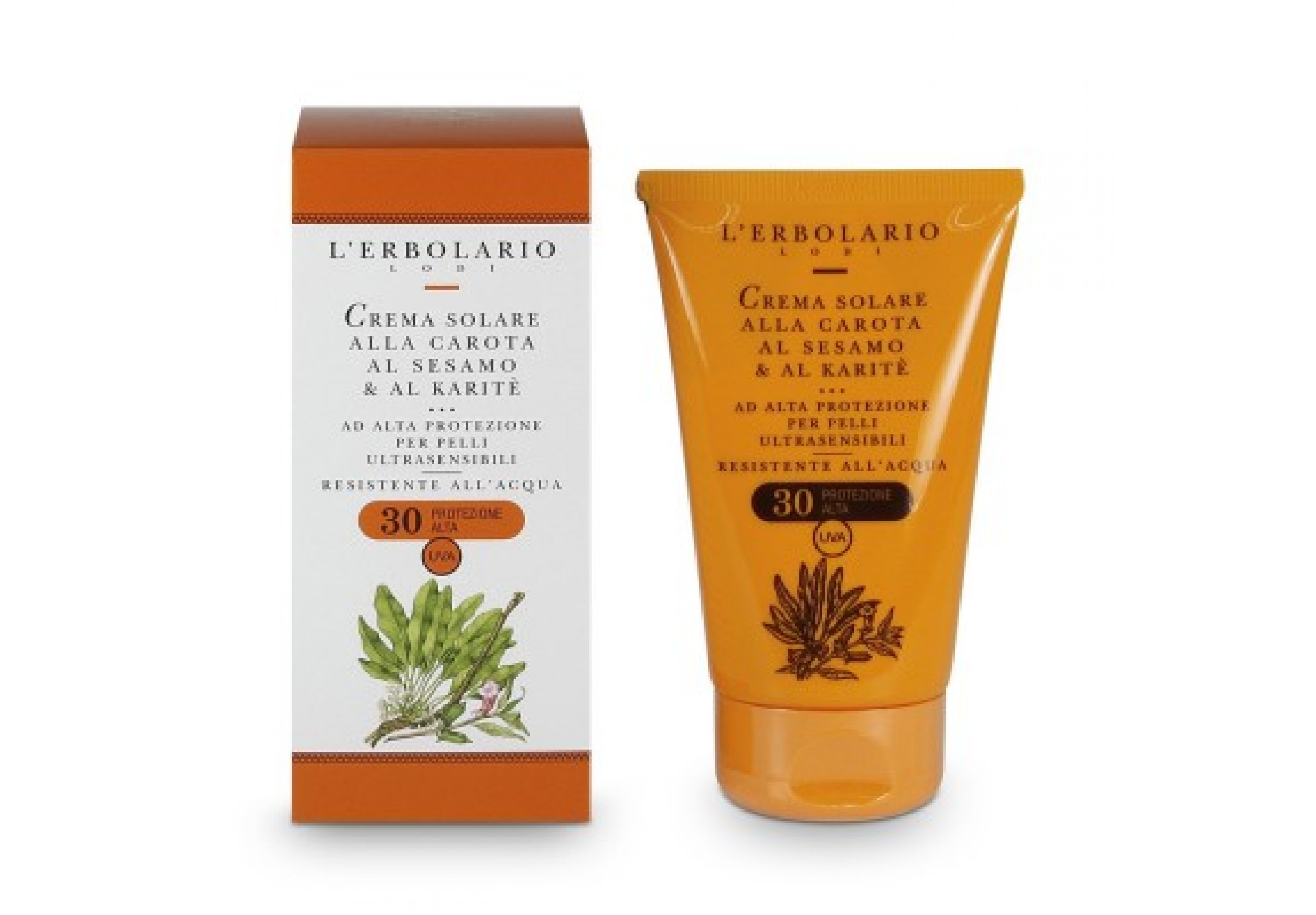 L'Erbolario Слънцезащитен крем за свръхчувствителна кожа SPF30 125 мл