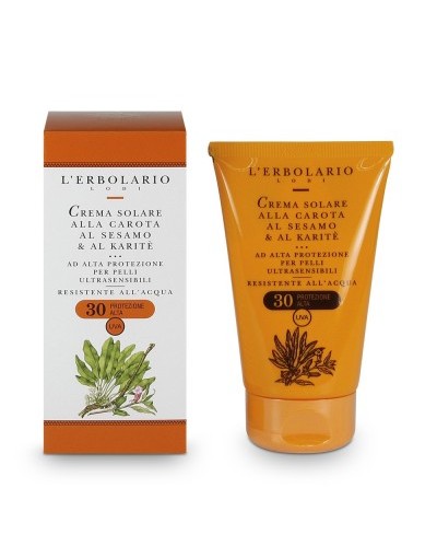 L'Erbolario Слънцезащитен крем за свръхчувствителна кожа SPF30 125 мл