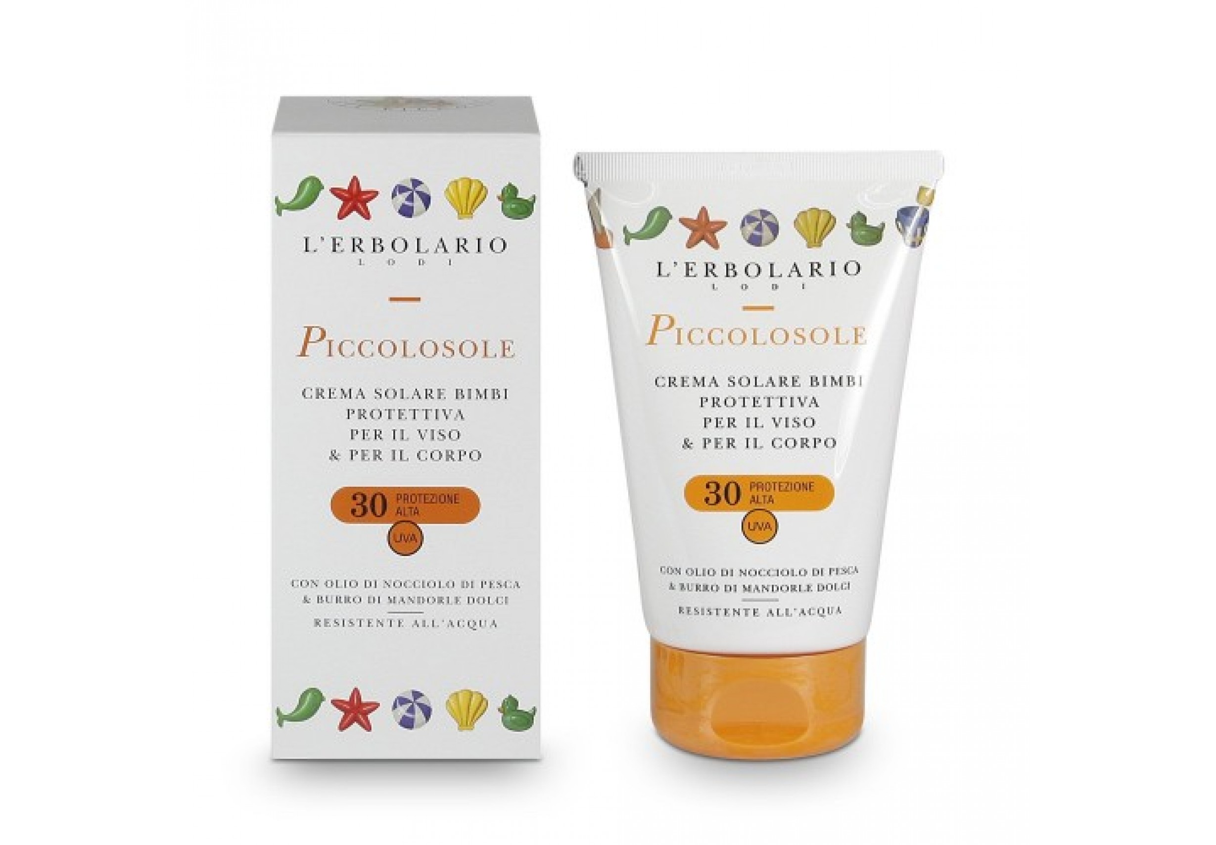 L'Erbolario Слънцезащитен крем за деца за лице и за тяло SPF30 125 мл