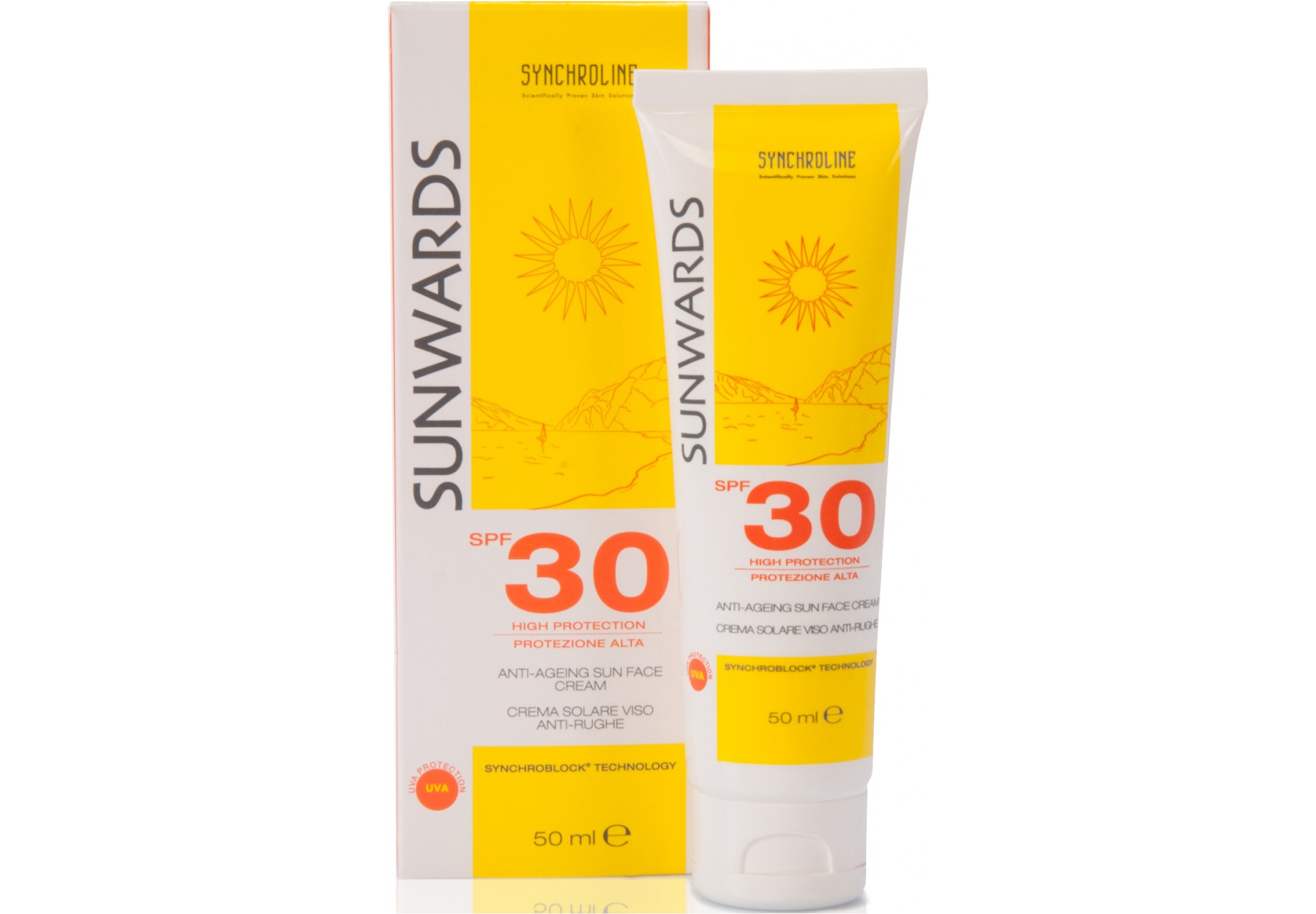 Synchroline Sunwards Слънцезащитен крем за лице SPF 30 x50 мл